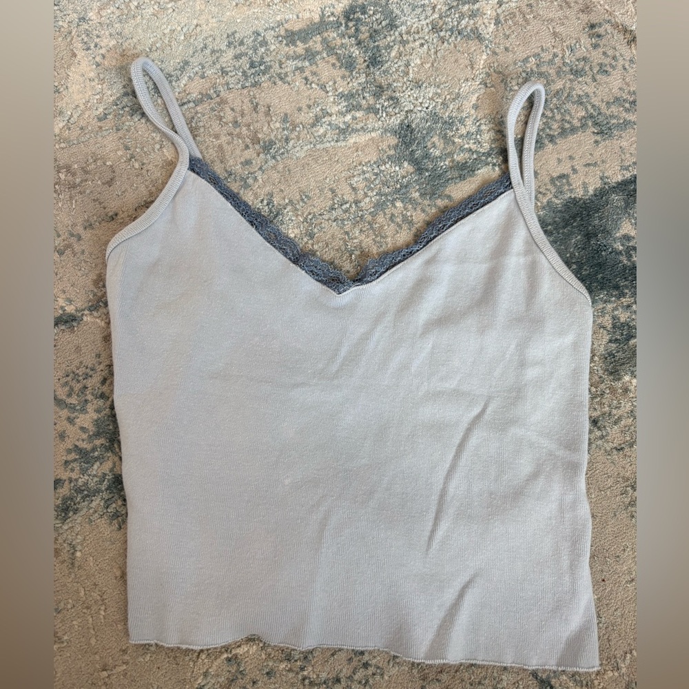 Brandy Melville Light Blue Lace Camisole